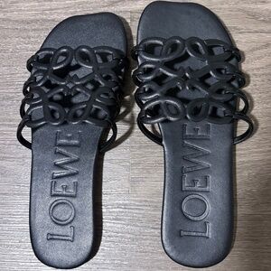 Loewe black sandals